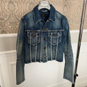 Saint Laurent Distressed Denim Jacket